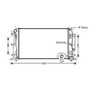 Radiatore raffreddamento motore per VOLKSWAGEN CRAFTER fase 1 2006-2011, OEM 2E0121253, nuovo