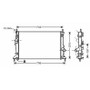 Radiatore raffreddamento motore per FORD C-MAX I fase 1 2003-2007, OEM 1305492, nuovo