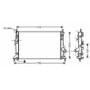 Radiatore raffreddamento motore per FORD C-MAX I fase 1 2003-2007, OEM 1230987, nuovo