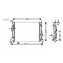 Radiatore raffreddamento motore per FORD C-MAX I fase 1 2003-2007, OEM 1305491, nuovo