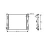Radiatore raffreddamento motore per RENAULT TWINGO I fase 1 1993-1998, OEM 8200448552, nuovo