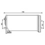 Condensatore climatizzatore per AUDI Q3 I fase 1 2011-2014, OEM 8U0260401B, nuovo