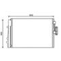 Condensatore climatizzatore per BMW X3 F25 2010-2015, OEM 64539216144, nuovo