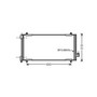 Condensatore climatizzatore per CITROEN C5 II fase 1 2008-2010, OEM 6455EY, nuovo