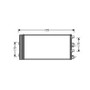 Condensatore climatizzatore per DACIA DUSTER I fase 1 2010-2013, OEM 8200880551, nuovo
