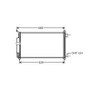 Condensatore climatizzatore per NISSAN MICRA III (K12) fase 1 2003-2005, OEM 92100AX80B, nuovo