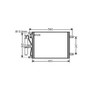 Condensatore climatizzatore per NISSAN NOTE 2006-2008, OEM 921009U20B, nuovo