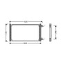 Condensatore climatizzatore per FIAT PUNTO II fase 1 1999-2003, OEM 46745054, nuovo