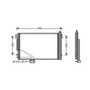 Condensatore climatizzatore per MERCEDES CLASSE C fase 1 2000-2004 (W203), OEM A2035001754, nuovo