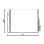 Condensatore climatizzatore per OPEL MERIVA B fase 1 2010-2013, OEM 13331005, nuovo