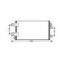 Condensatore climatizzatore per OPEL MOVANO II 2010-2022, OEM 2765000Q0B, nuovo