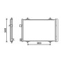 Condensatore climatizzatore per PEUGEOT 407 2004-2007, OEM 6455HV, nuovo