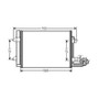 Condensatore climatizzatore per VOLKSWAGEN TOURAN I fase 1 2003-2006, OEM 1T0820411E, nuovo