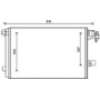 Condensatore climatizzatore per VOLKSWAGEN TRANSPORTER T5 fase 2 2009-2015, OEM 7E0820411B, nuovo