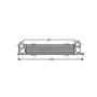 Intercooler per BMW Serie 3 E90-E91 2005-2008, OEM 17517798788, nuovo