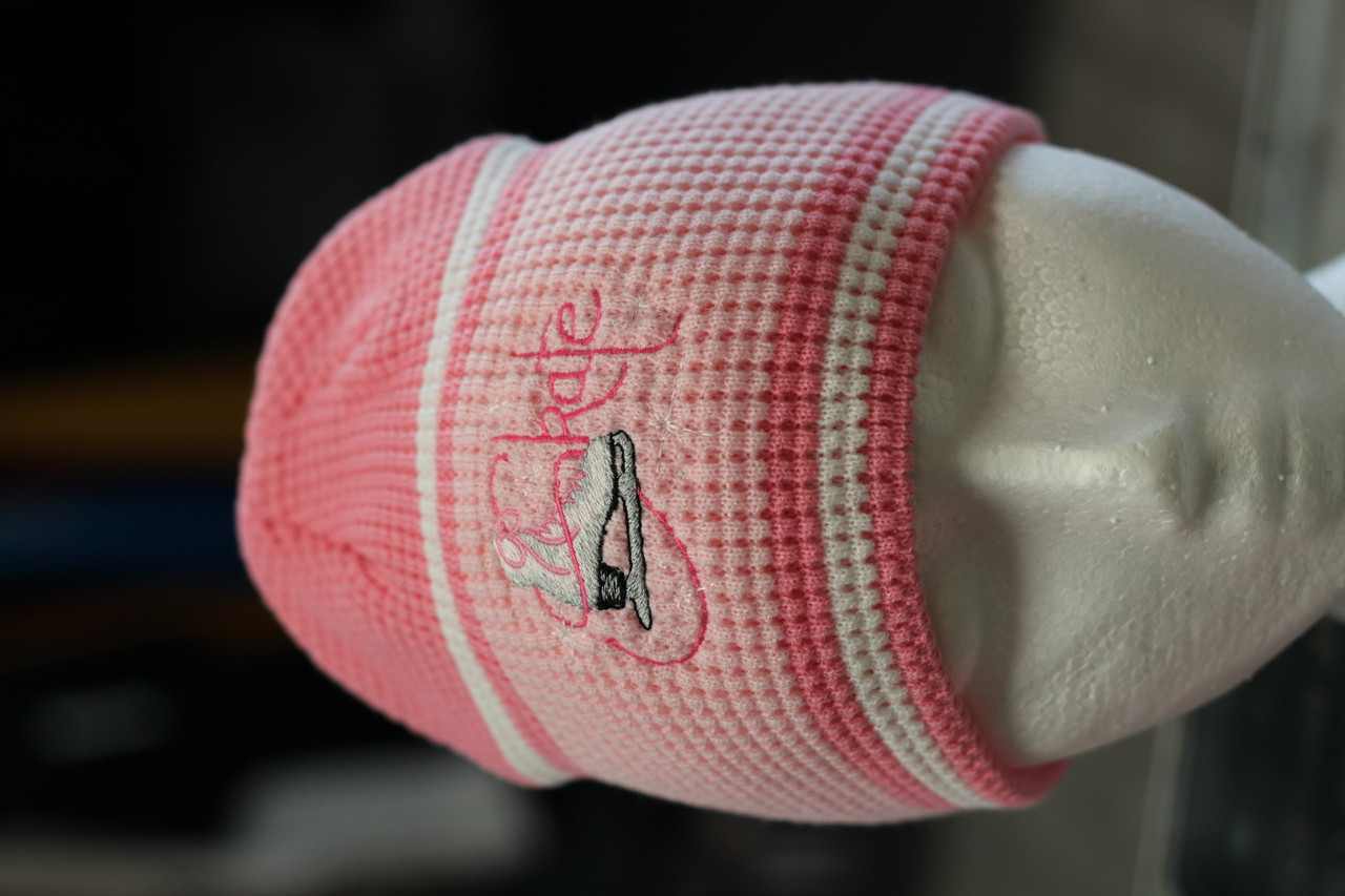 Skate Waffle knit beanie toque Pink - Hollywood Filane