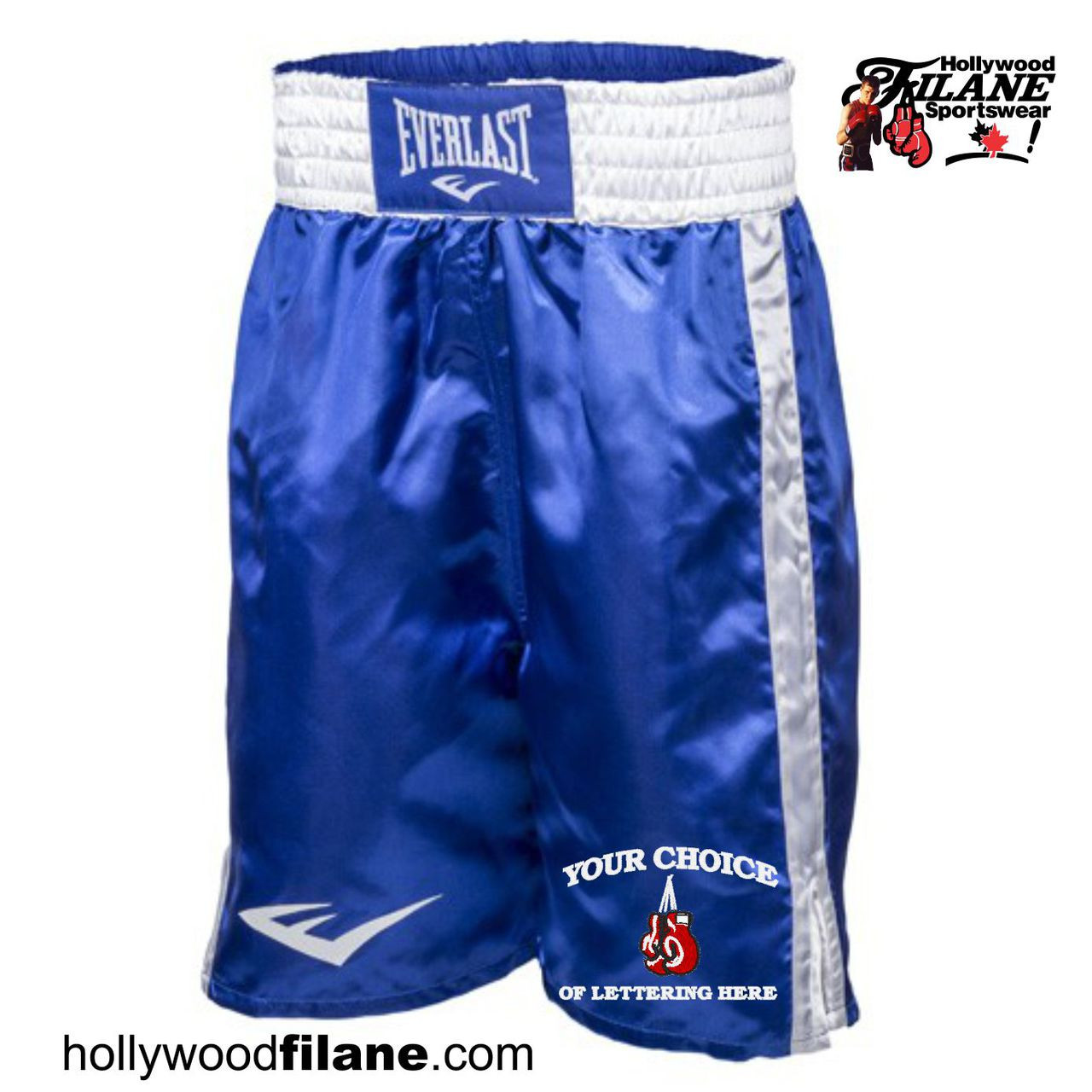 Personalized Everlast Boxing Trunks Custom Embroidered - Hollywood