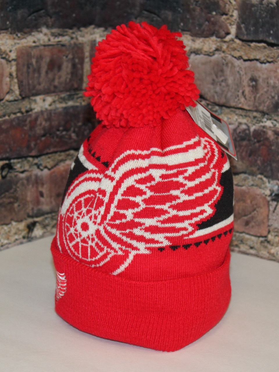 Detroit Red Wings Red Reebok NHL Watchman Cuffed Knit Hat - Hockey