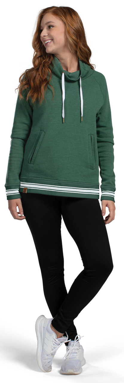 J. America - Women's Relay Cowl Neck Sweatshirt - 8653 