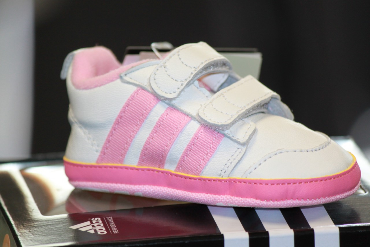 pink adidas crib shoes