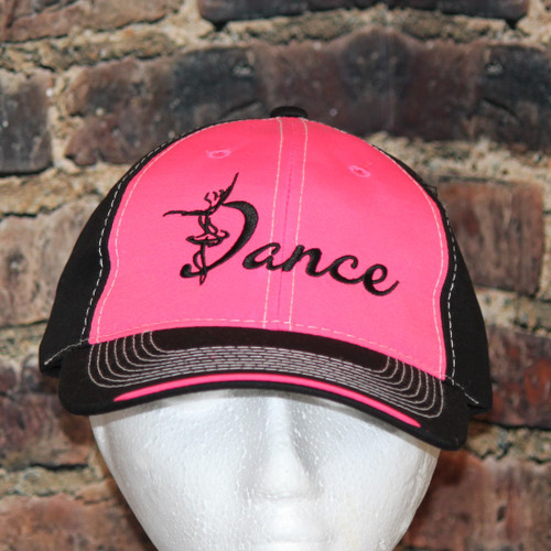 Hot PINK and Black Dance cap 