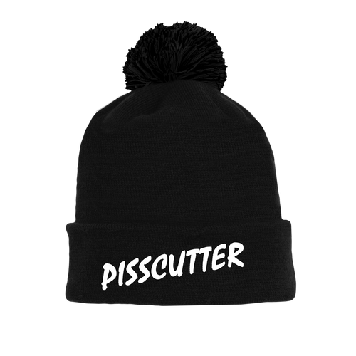 Pisscutter Hometown Team Toque - Black with POM POM Pisscutter Hometown Team Toque - Black with POM POM