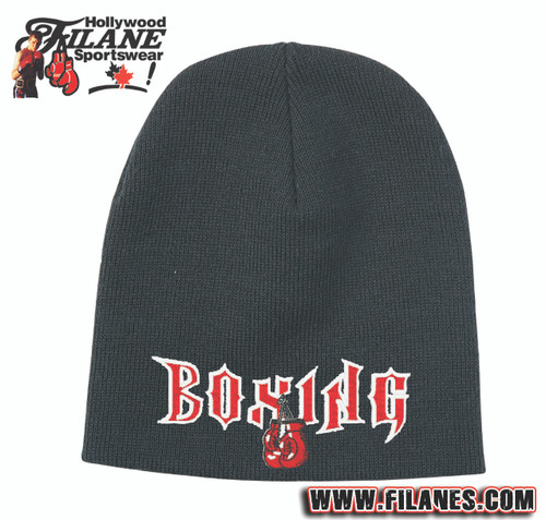 Boxing Glove Logo on Toque Knit Beanie