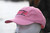Fishing Perfected by Women Hat-pink with white trim hat