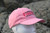 Fishing Perfected by Women Hat-pink with white trim hat