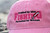 Fishing Perfected by Women Hat-pink with white trim hat