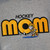 Hockey Mom Hoodie with tackle twill embroidered design