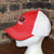 Aguasabon River Rats Hockey Logo - Red with white mesh snap back cap