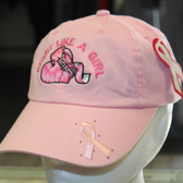 Fight Like a Girl Breast cancer awareness hat