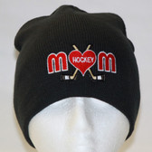 Hockey Mom Black Beanie Toque 