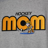 Hockey Mom Hoodie with tackle twill embroidered design