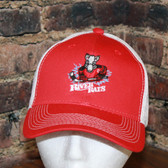 Aguasabon River Rats Hockey Logo - Red with white mesh snap back cap