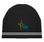 Double strip knit beanie toque with logo