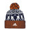 Edmonton Oilers adidas NHL Snowflake Player Cuffed Pom Toque knit hat