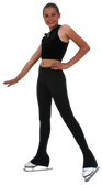 
   2" Solid Waist Pants w/cuffs    Lightly Sanded Poly Spandex Fabric: 87% Polyester, 13% Spandex
    Waistband elastic width: 2”