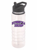 Graduation water bottle with straw