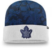 Toronto Maple Leafs Fanatics Branded Iconic Cuffed Knit Hat - Blue/White