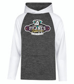 Filane's Falcons DYNAMIC HEATHER FLEECE TWO TONE HOODED SWEATSHIRT primary logo