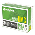 Remington UMC .45 ACP 230 Grain FMJ Bulk Ammo - 250 Rounds/1000 Rounds