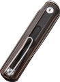 Hand Rubbed Copper/Silver Civivi Knife Foldis 2.67" Black