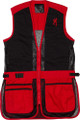 Youth Black/Red Browning Mesh Shooting Vest - Right Handed, Small