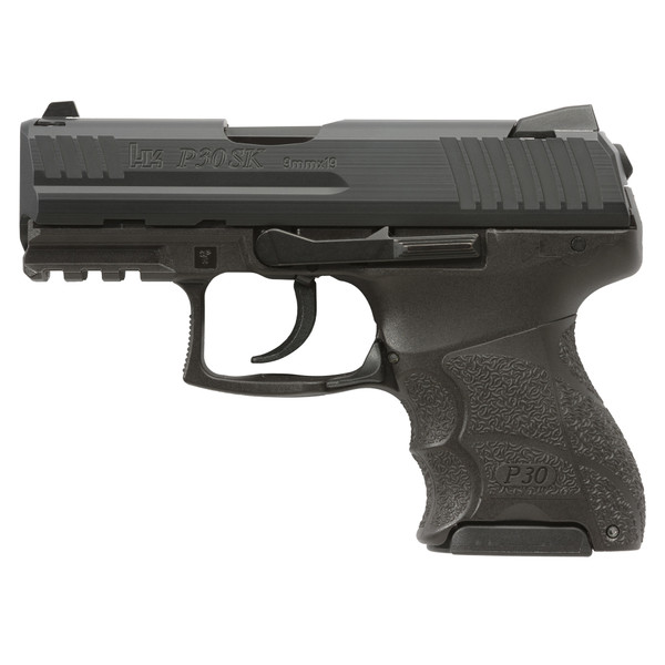 HK P30SK 9mm Pistol with 3.27" Barrel and 15-Round Capacity, V1 LEM Trigger, Black Finish
