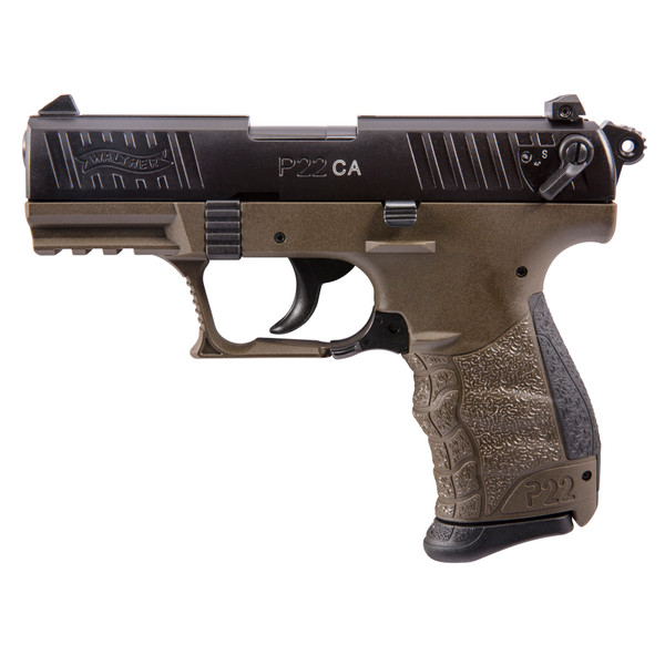 WAL P22 22LR 3.4" 10RD Military Green California Compliant