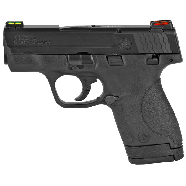 Smith & Wesson Shield 9mm 3.1" Black 8-Round Hi-Viz California Compliant