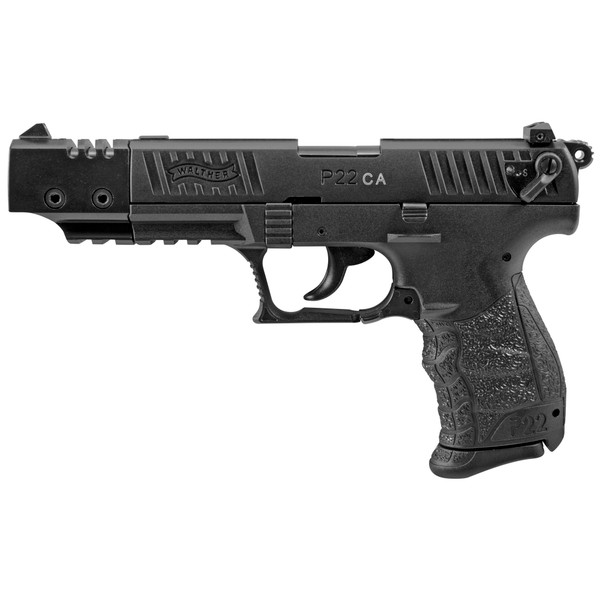 Walther P22 .22LR 5" 10-Round Black Target Pistol (California Compliant)