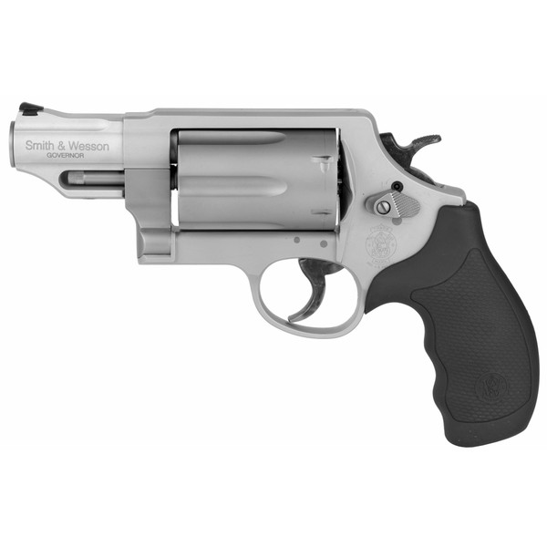 Smith & Wesson Governor .45/.410 Revolver, 2.75" Barrel, 6-Round Capacity, Stainless Steel, Rubber Grip